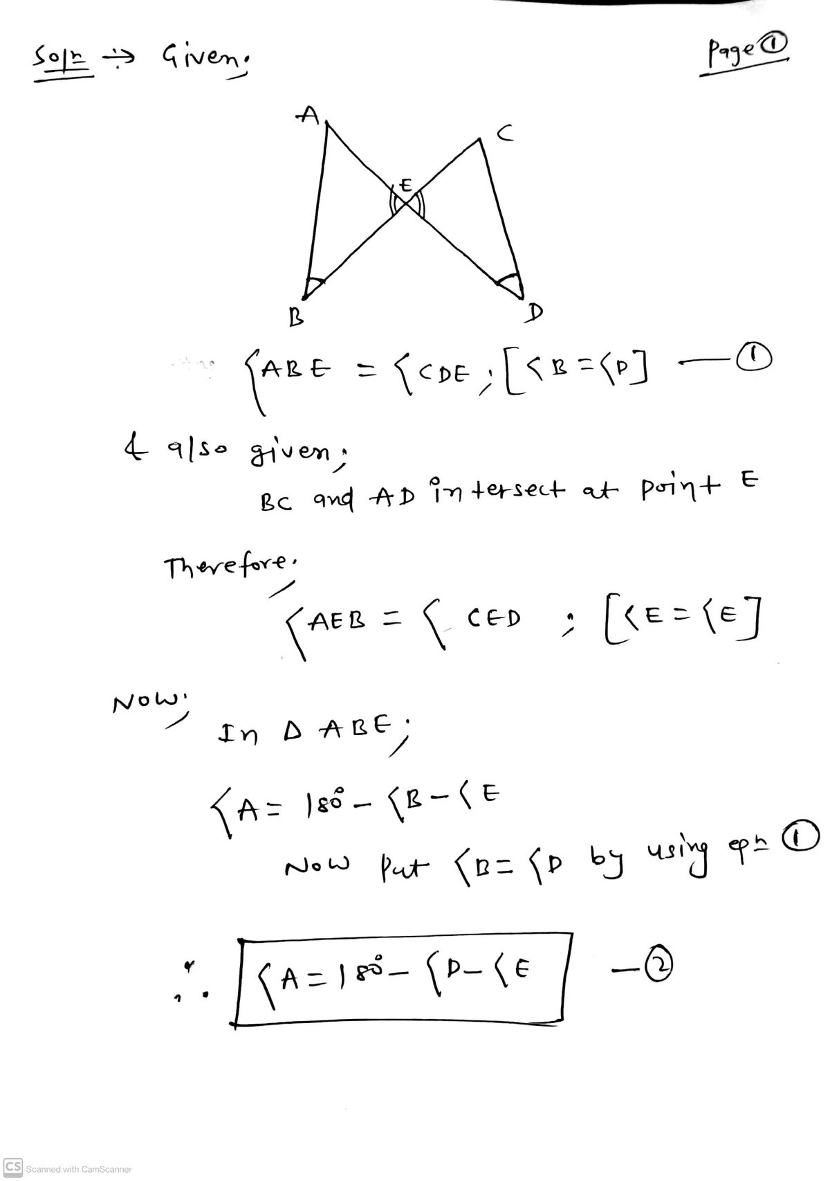 Geometry homework question answer, step 1, image 1