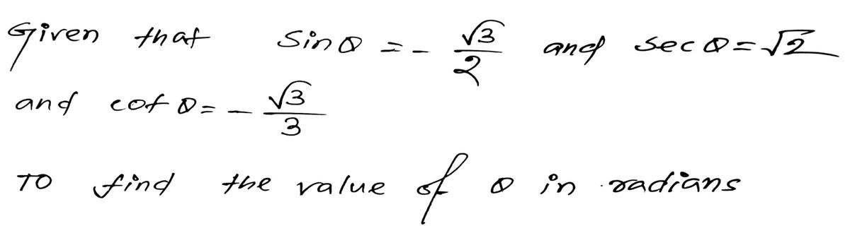 Trigonometry homework question answer, step 1, image 1