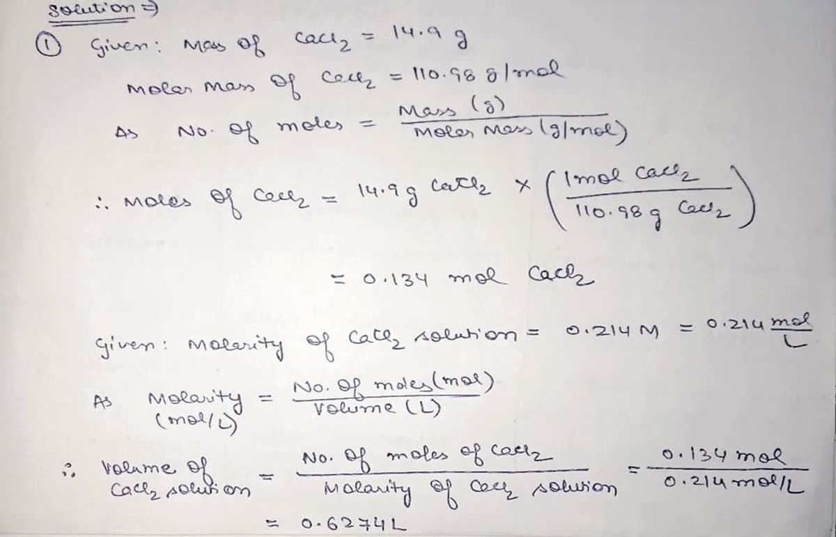 Chemistry homework question answer, step 1, image 1