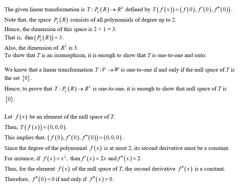 Answered Let T P2 R R3 Be The Linear Bartleby