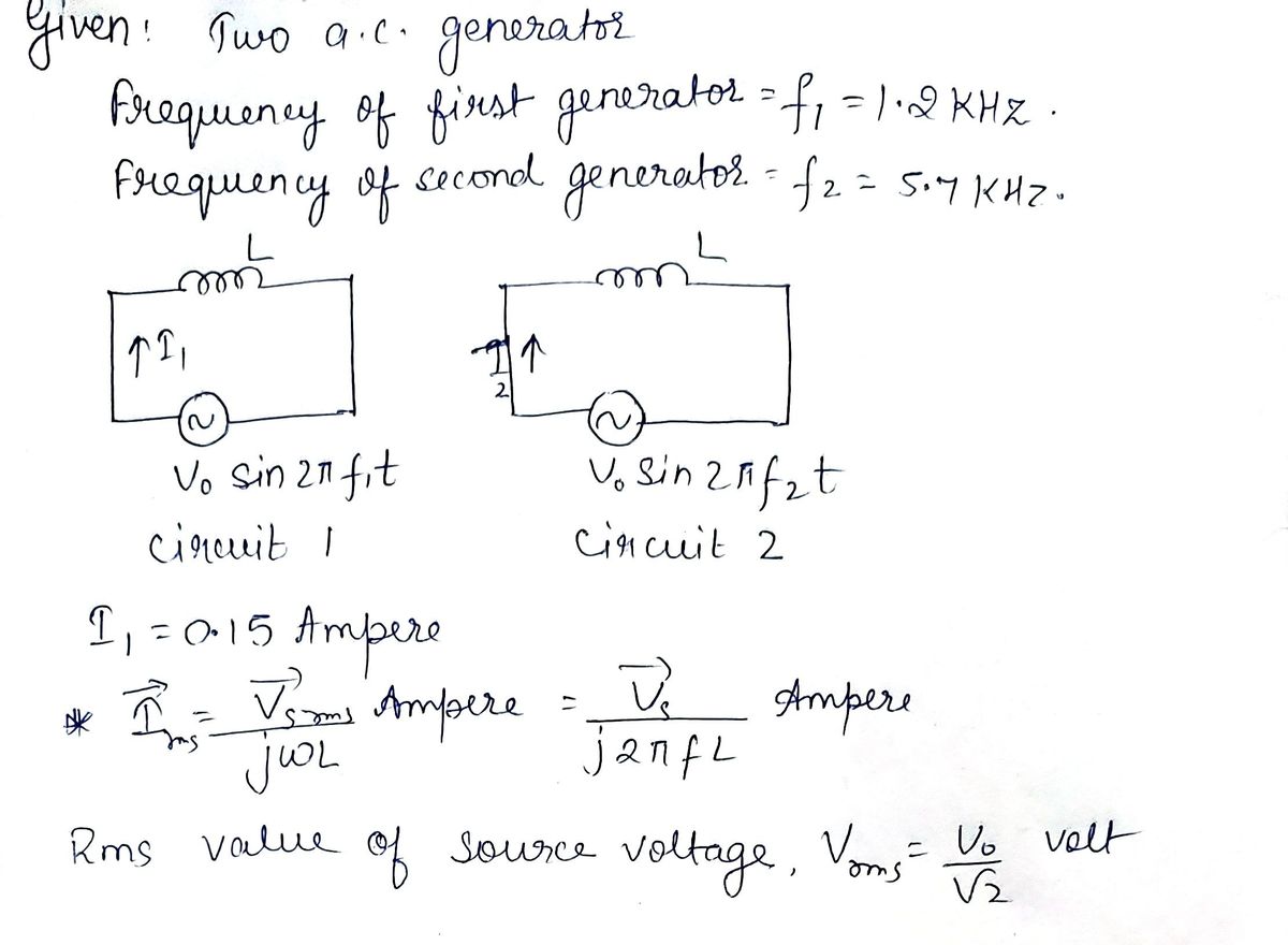 Electrical Engineering homework question answer, step 1, image 1