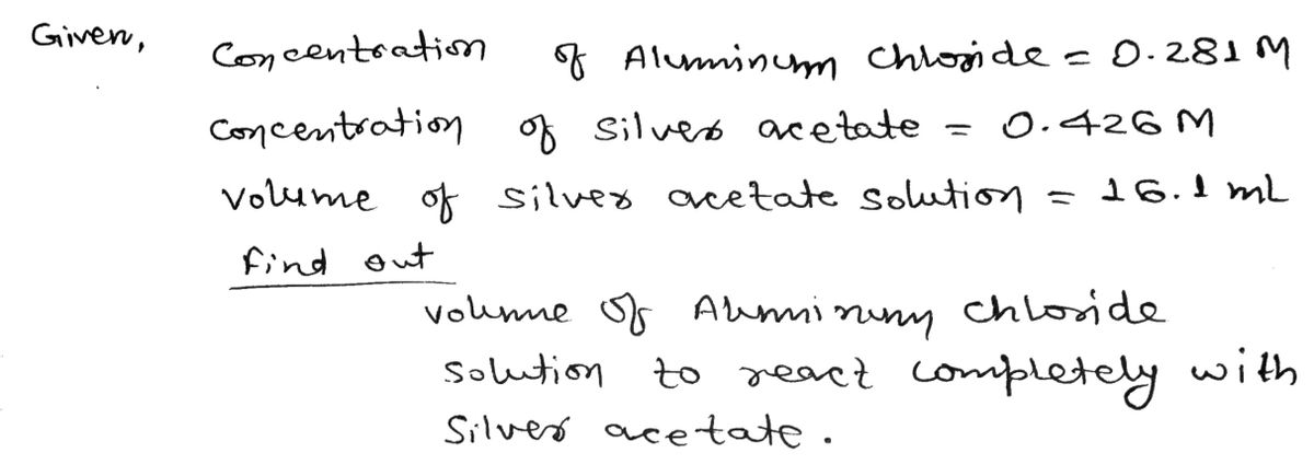 Chemistry homework question answer, step 1, image 1