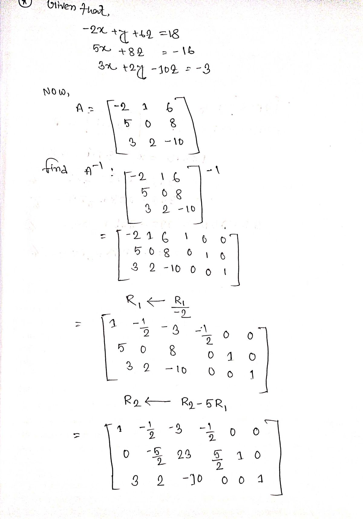 Algebra homework question answer, step 1, image 1