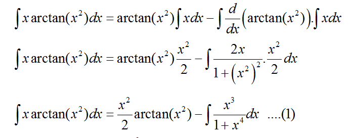 Answered: x Arctan(x?) dx | bartleby