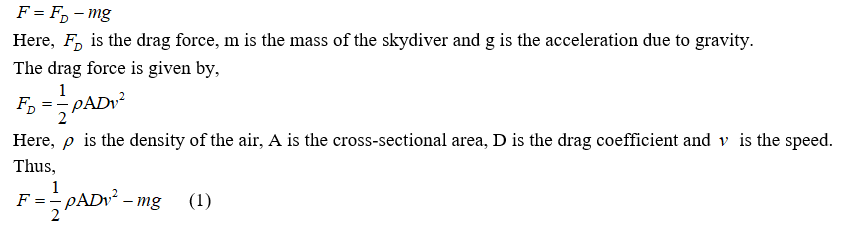 Answered: A Skydiver Jumps From A Slow-moving… | Bartleby