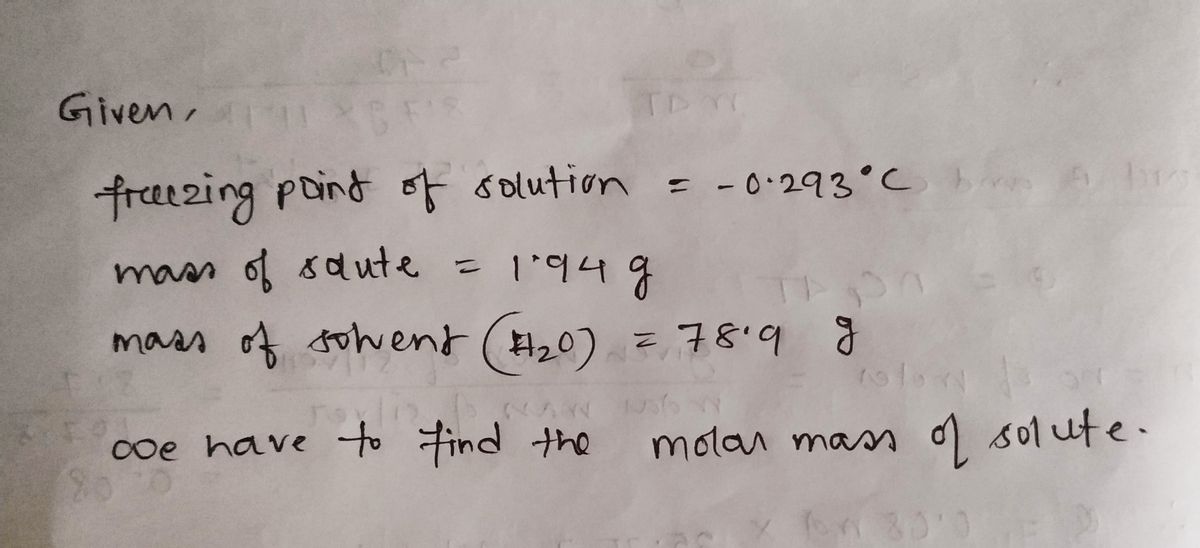 Chemistry homework question answer, step 1, image 1