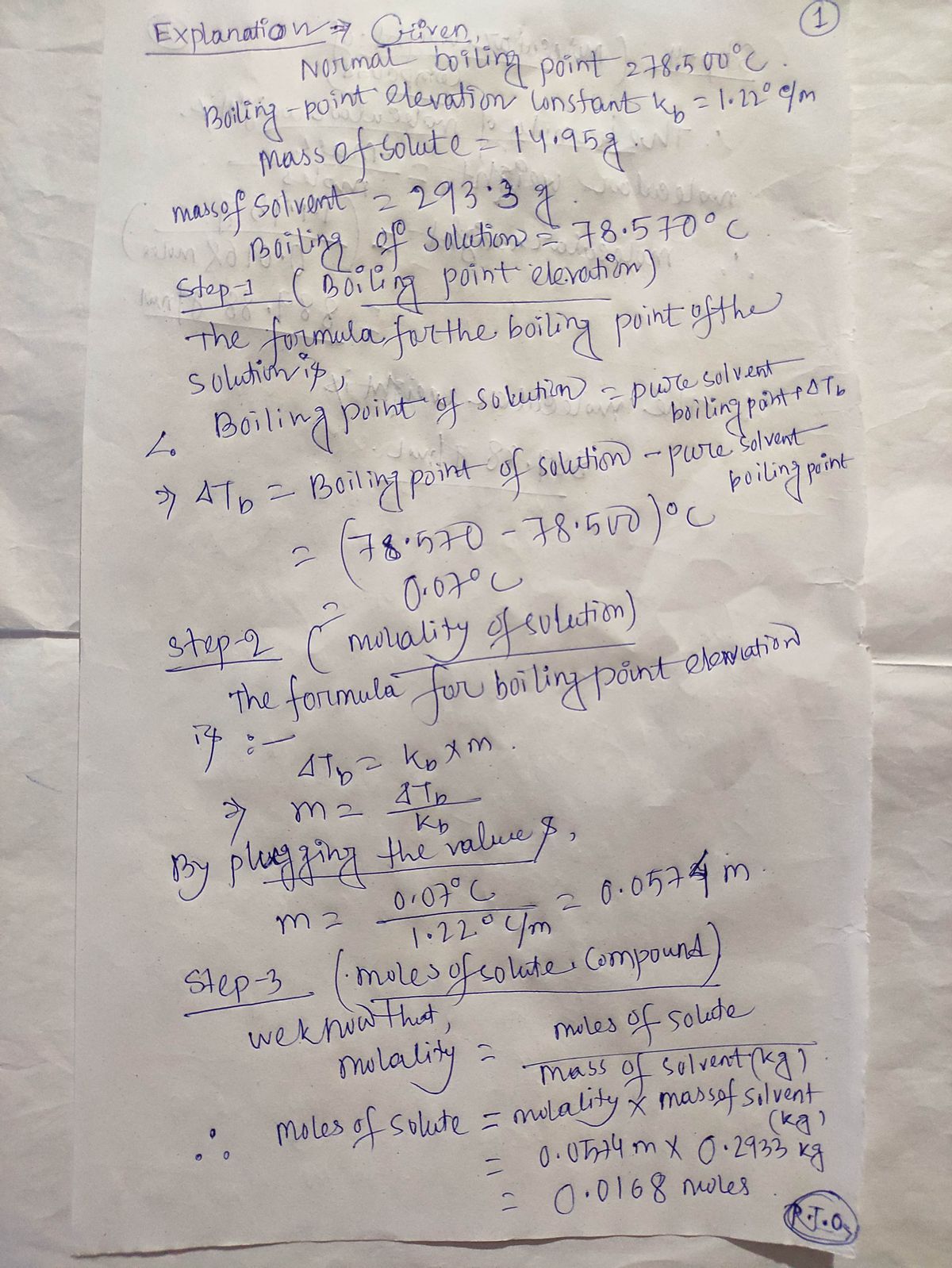 Chemistry homework question answer, step 1, image 1