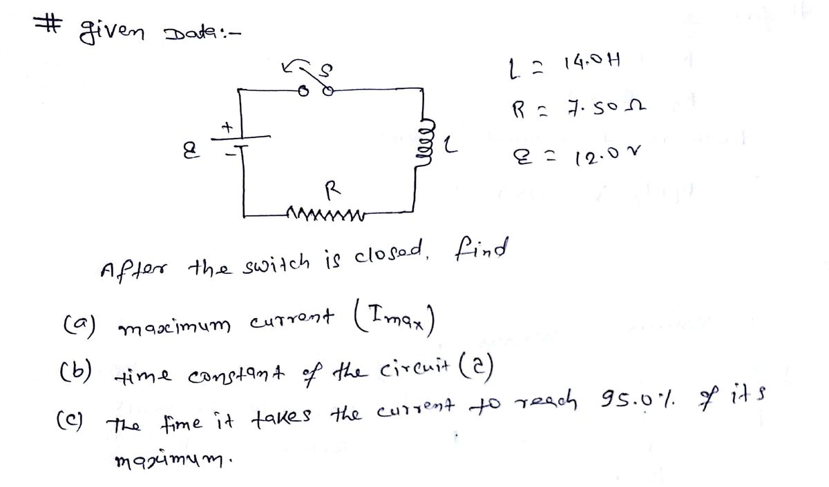 Physics homework question answer, step 1, image 1