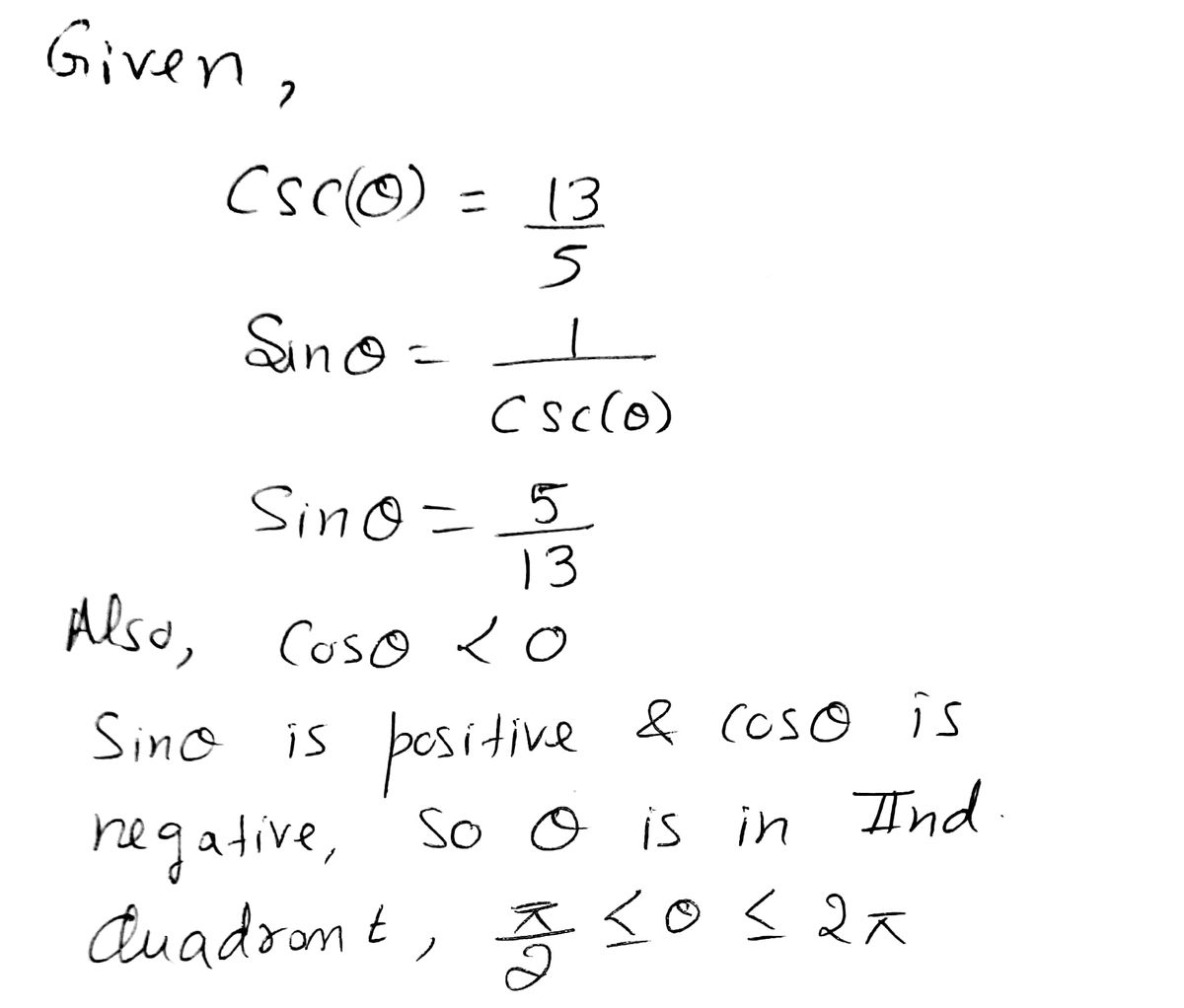 answered-find-the-remaining-trigonometric-bartleby