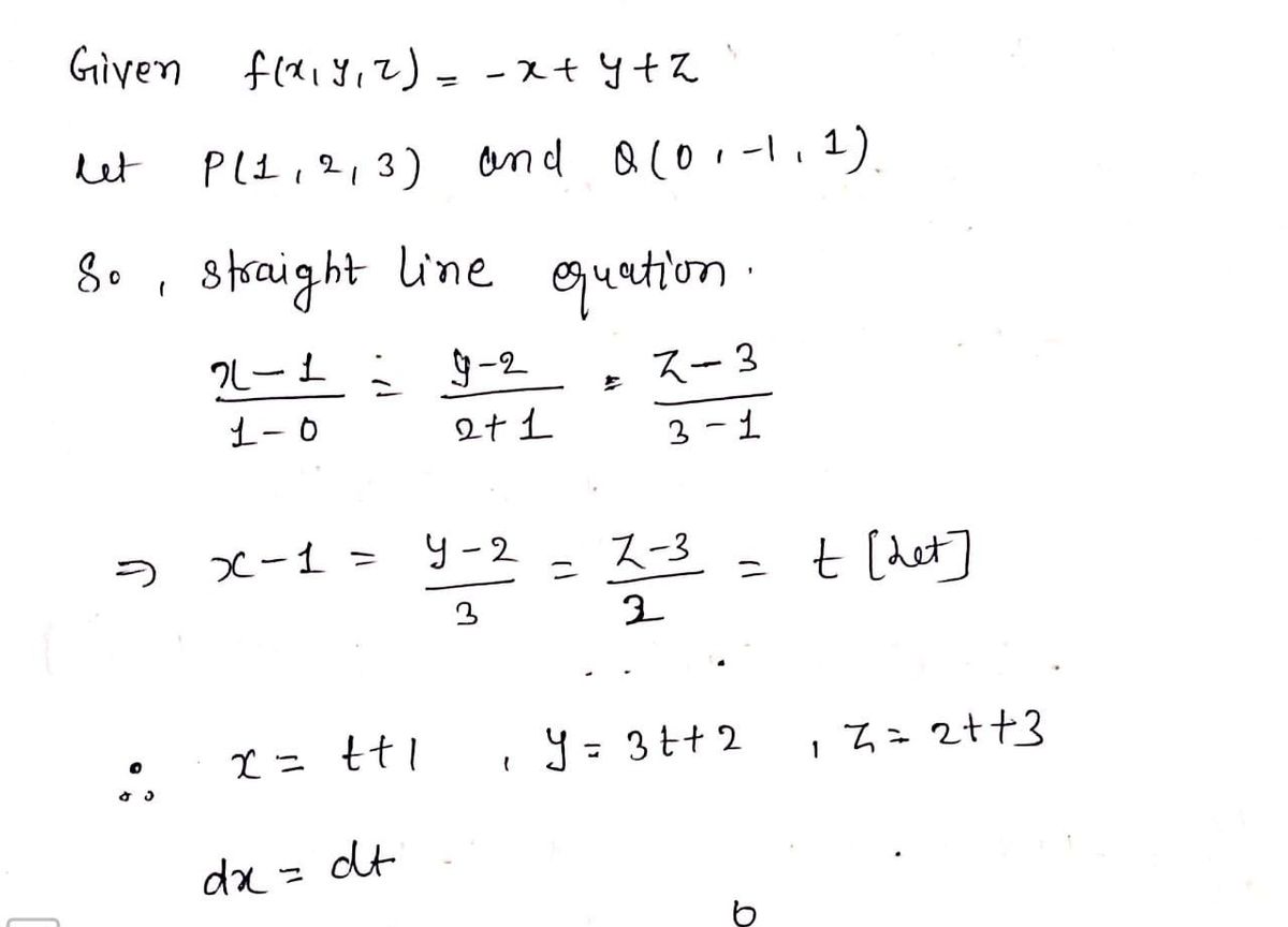 Answered: Find the line integral of f (x, y, z) =… | bartleby