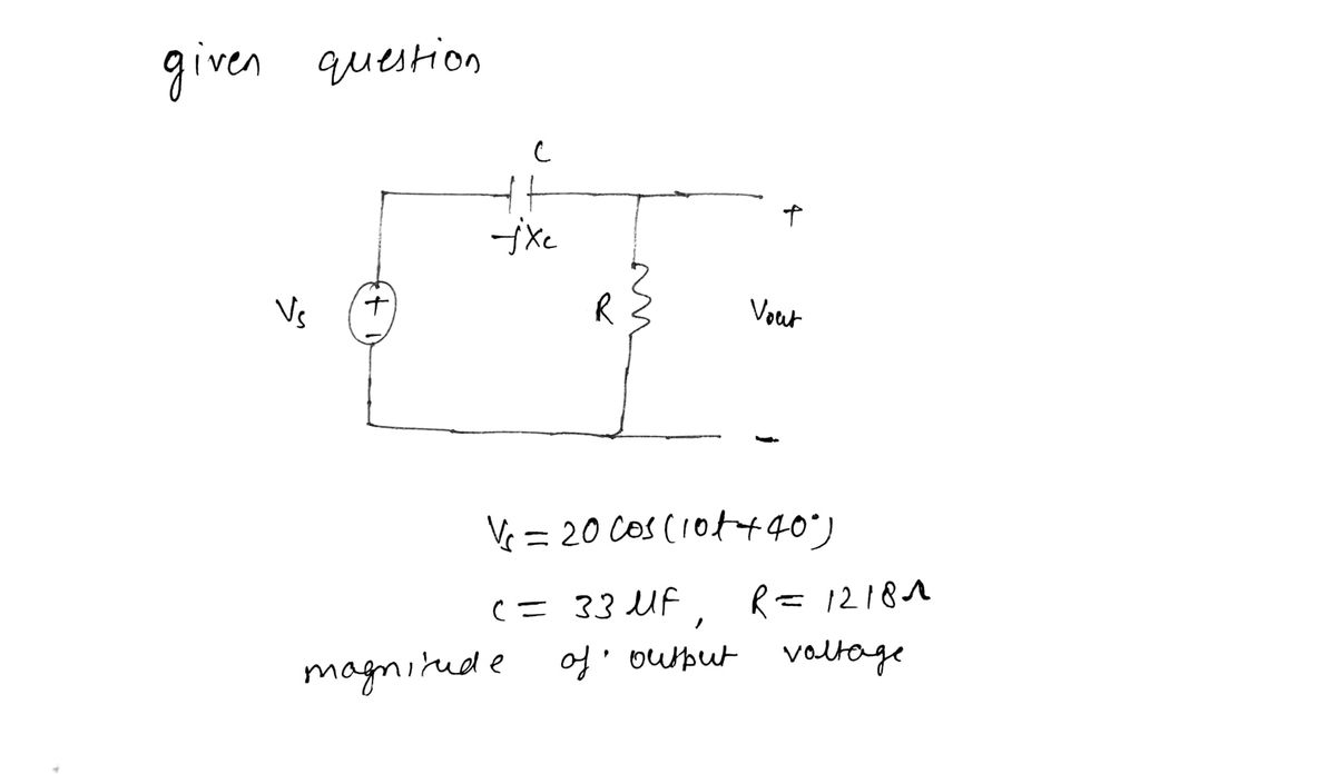 Electrical Engineering homework question answer, step 1, image 1