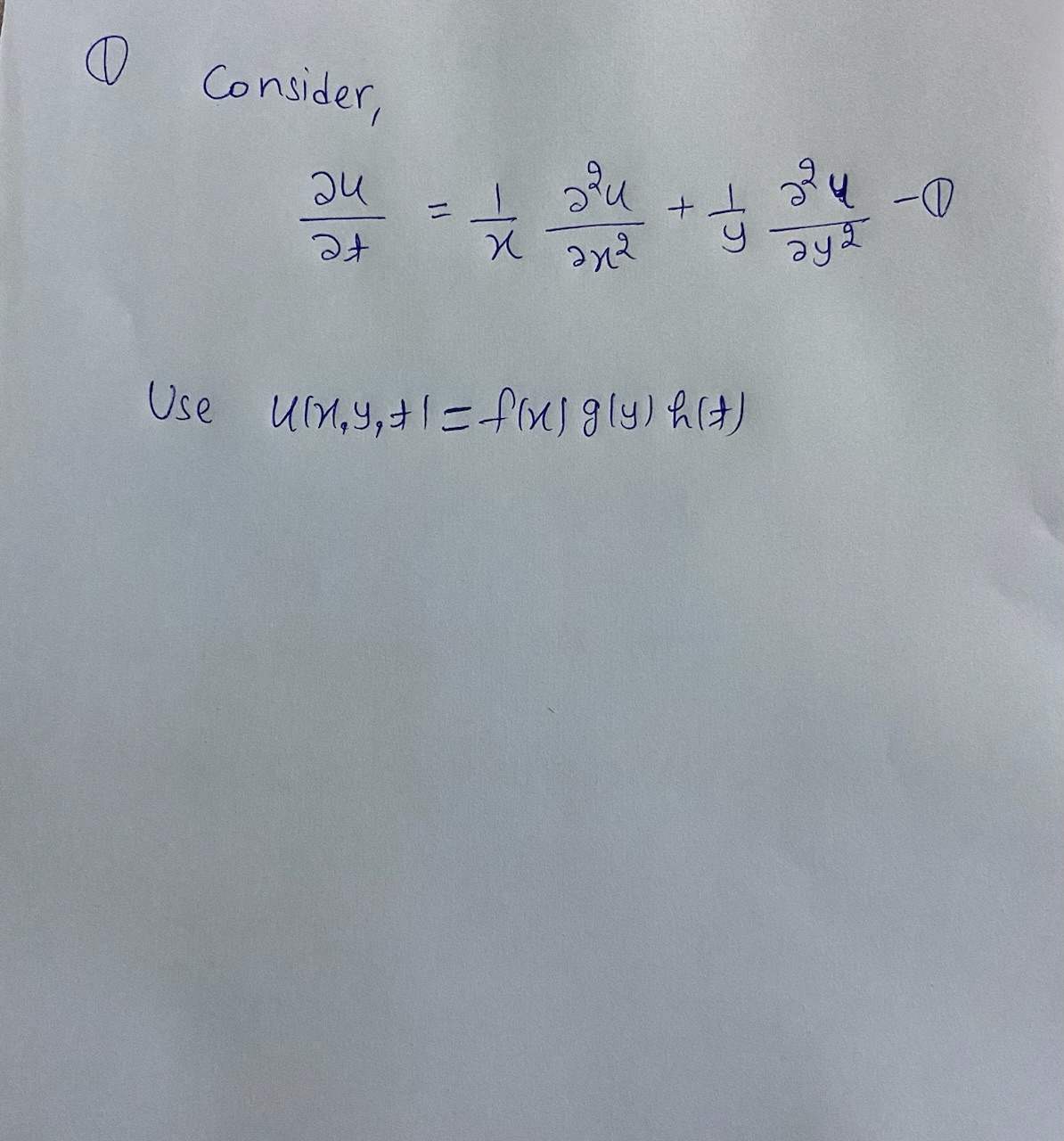 Advanced Math homework question answer, step 1, image 1