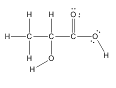 Answered: The lactic acid molecule,… | bartleby