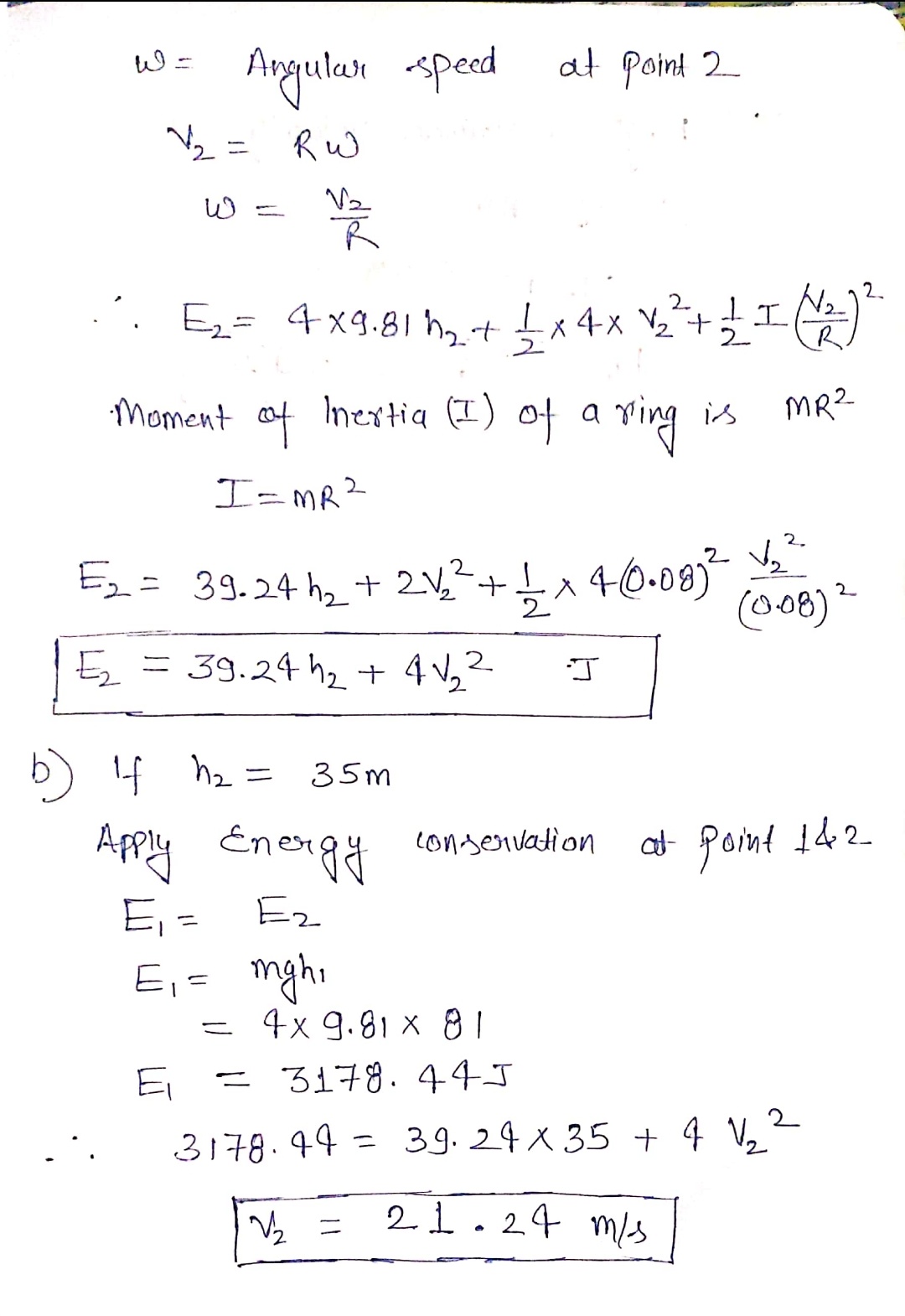 Answered: A thin cylindrical ring starts from… | bartleby