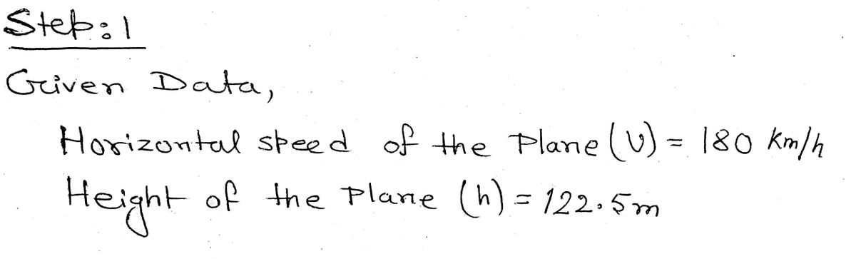 Physics homework question answer, step 1, image 1