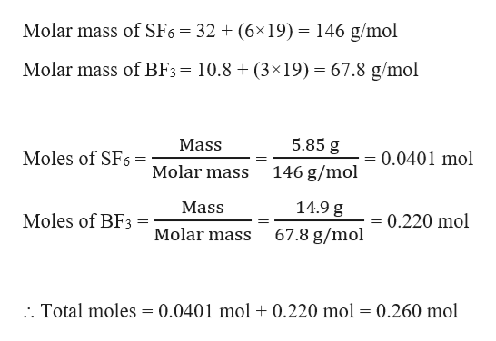 Boron trifluoride molar mass