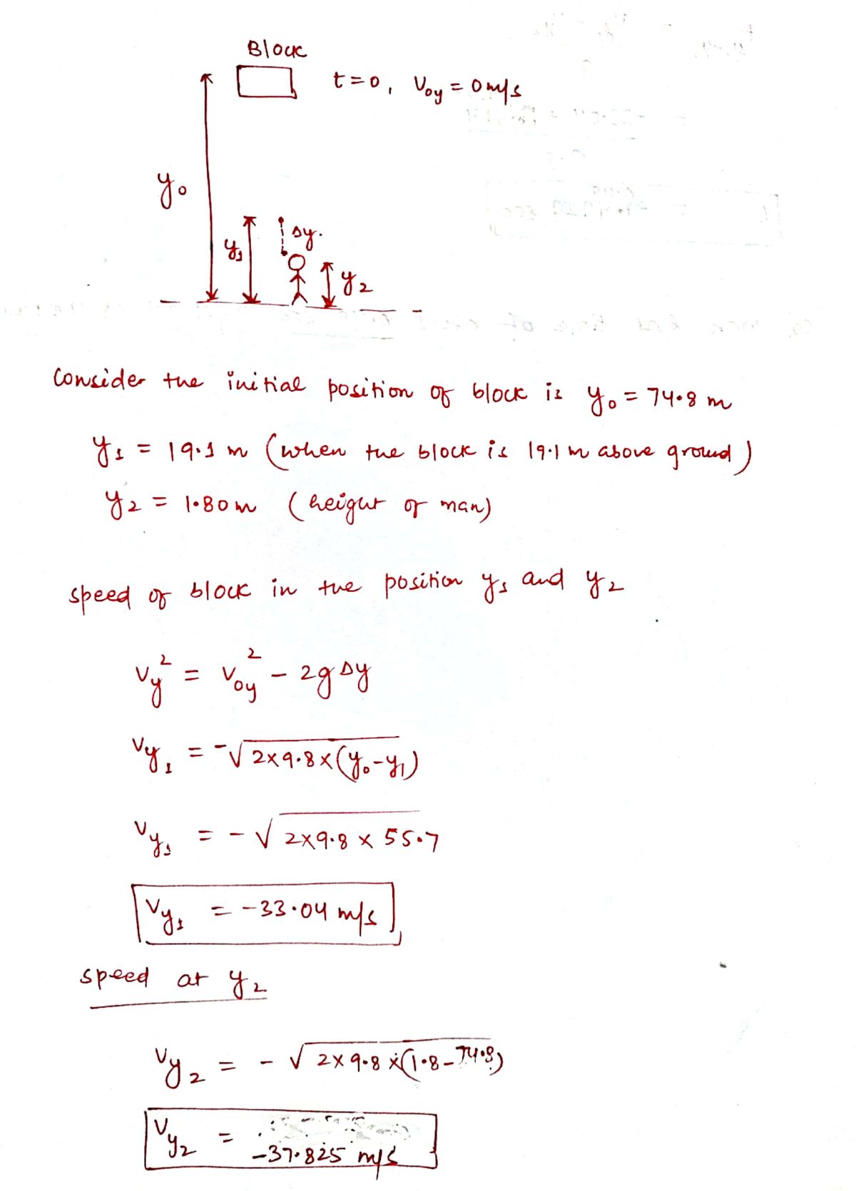 Physics homework question answer, step 1, image 1