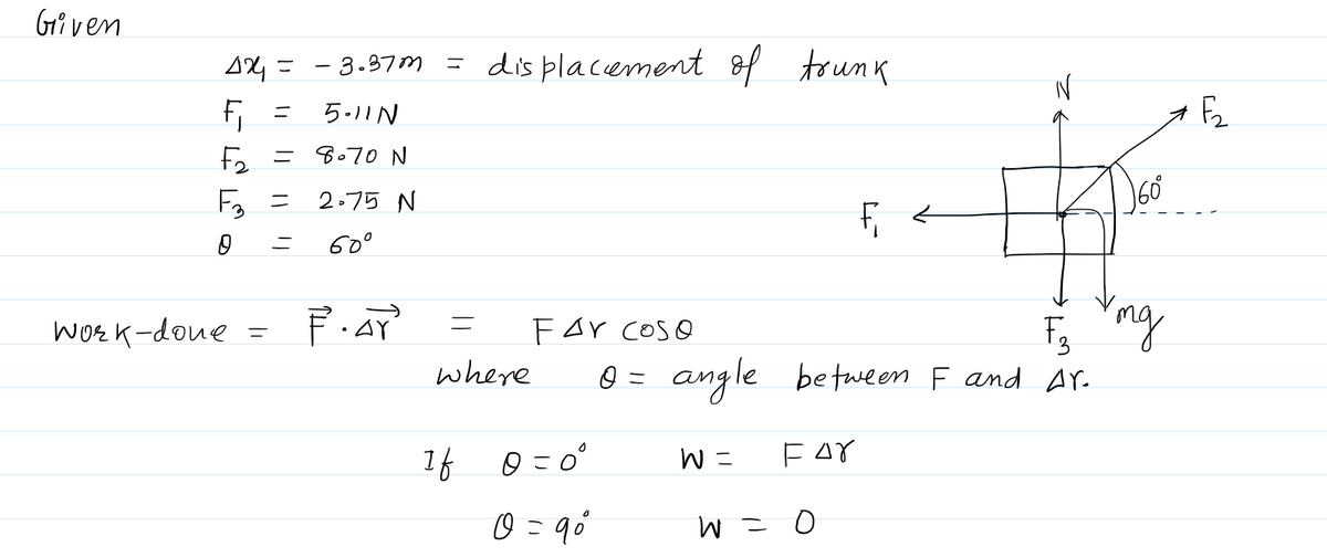 Physics homework question answer, step 1, image 1