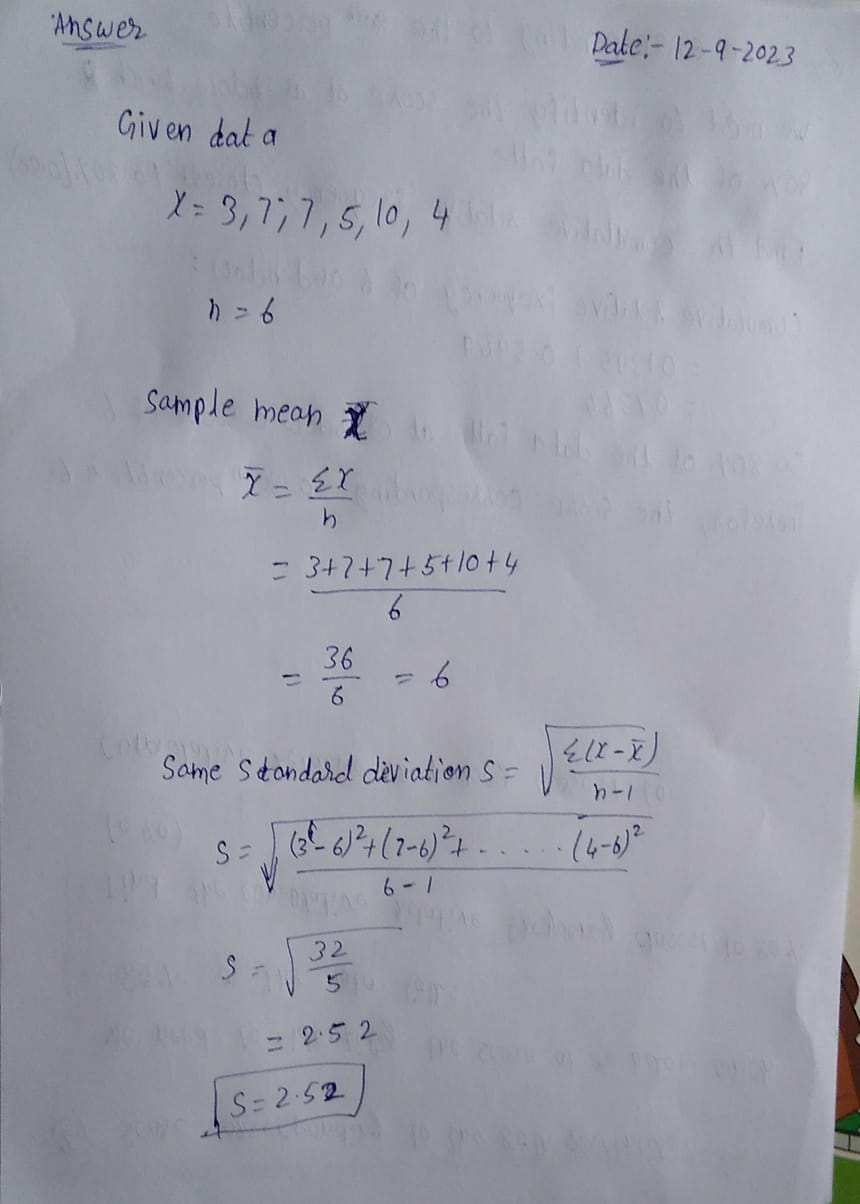 Statistics homework question answer, step 1, image 1