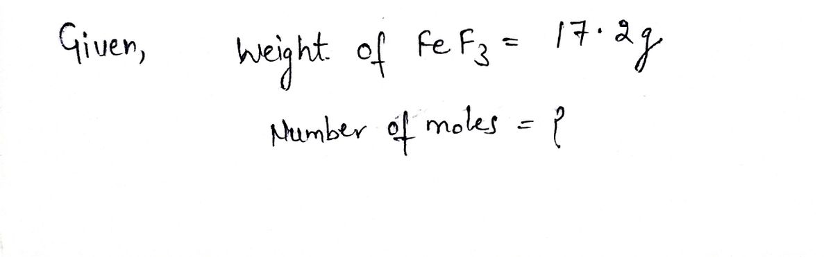 Chemistry homework question answer, step 1, image 1