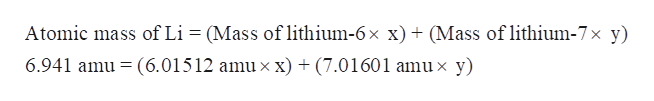 What Is The Mass Of Lithium