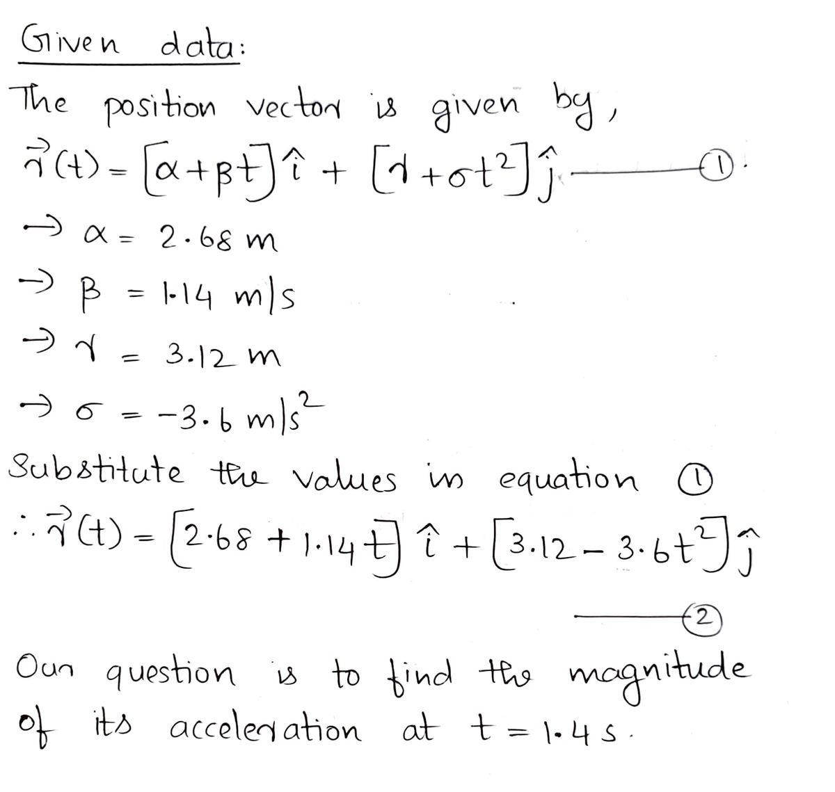 Physics homework question answer, step 1, image 1