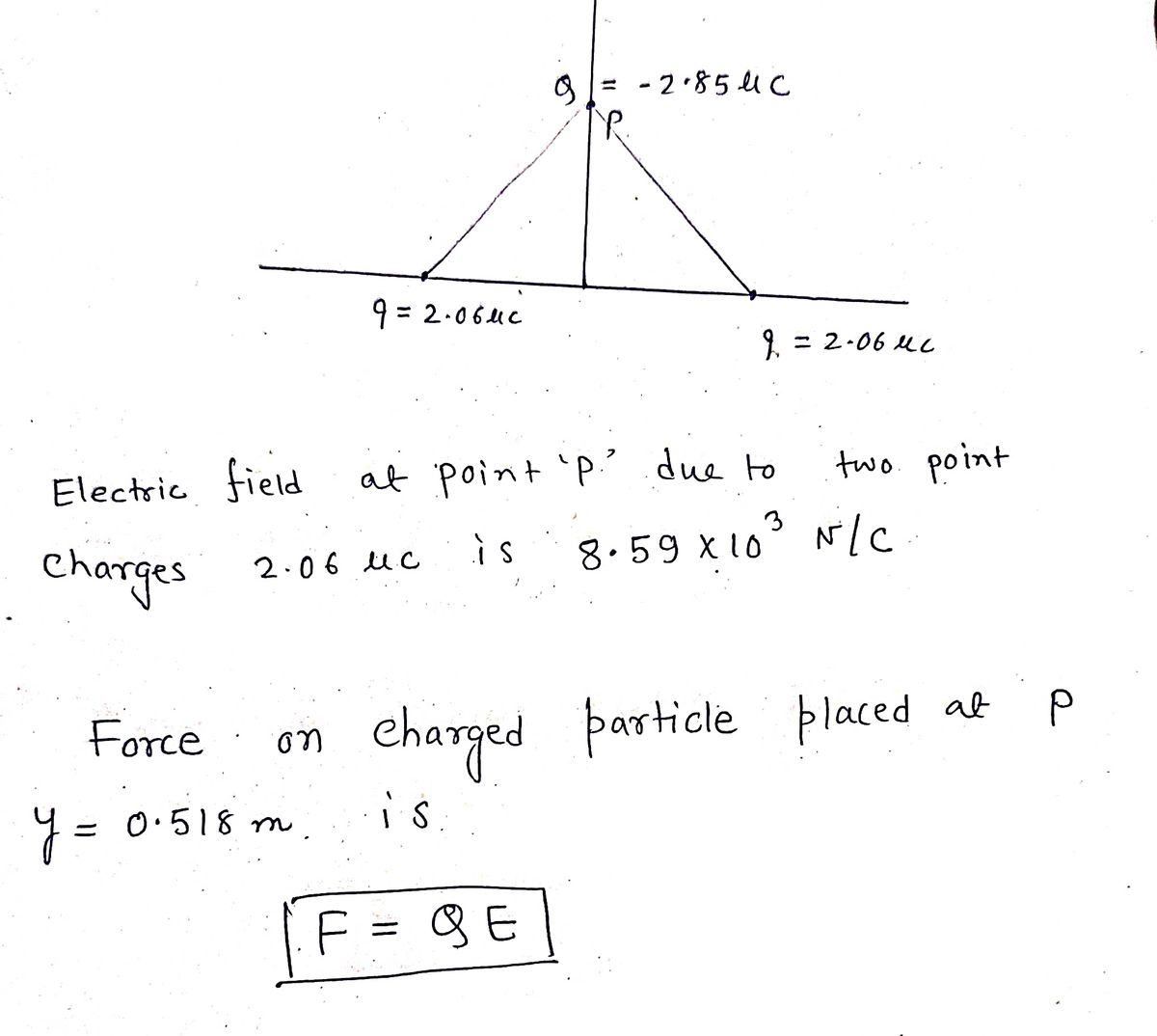 Physics homework question answer, step 1, image 1