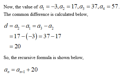 Answered: Find the recursive and explicit formula… | bartleby