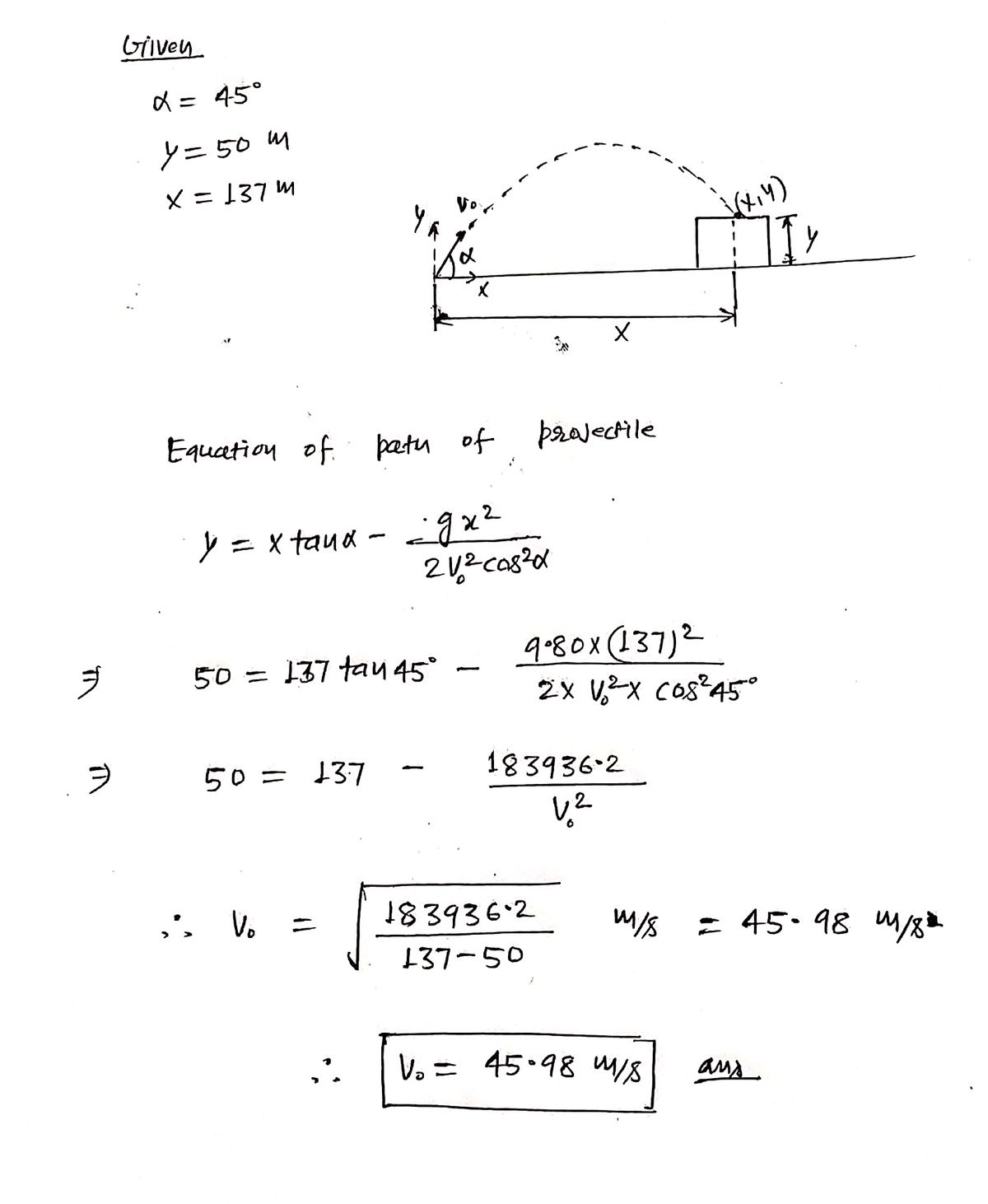 Physics homework question answer, step 1, image 1