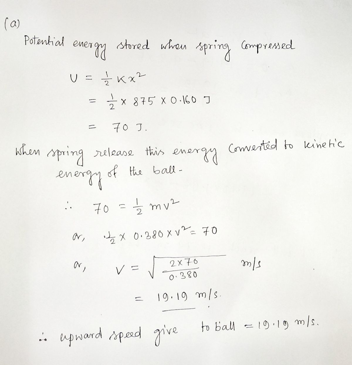 Physics homework question answer, step 1, image 1