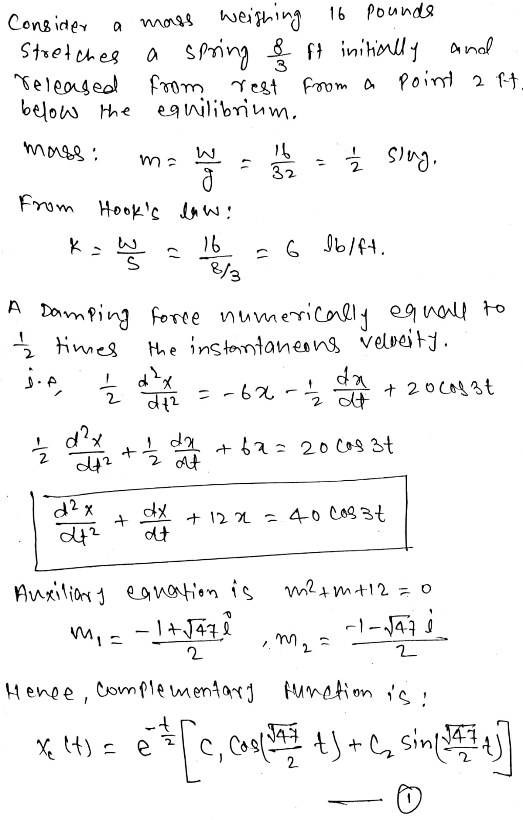 Advanced Math homework question answer, step 1, image 1