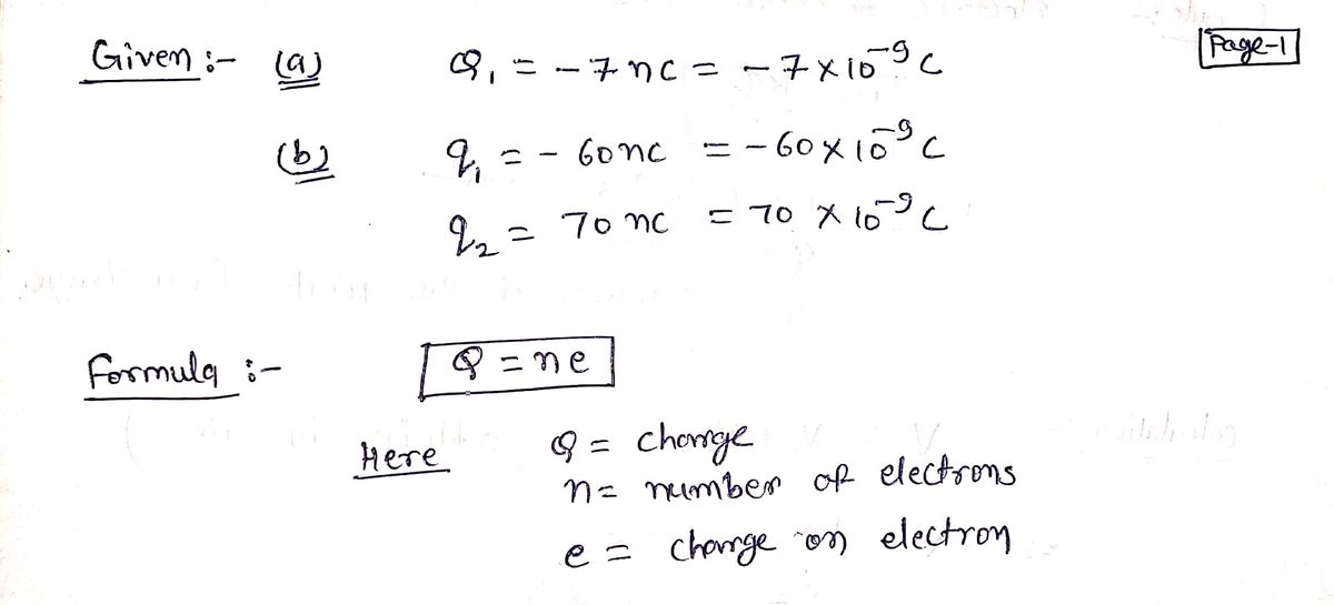 Physics homework question answer, step 1, image 1