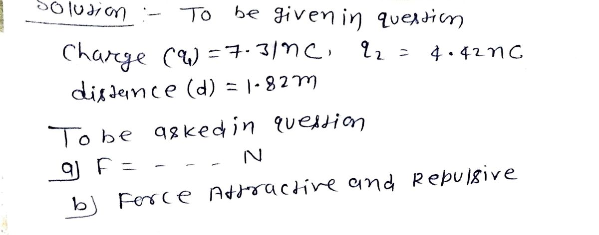 Physics homework question answer, step 1, image 1