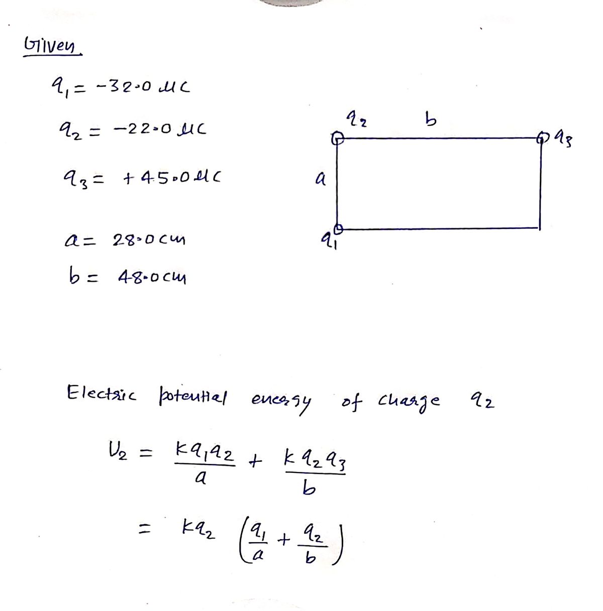 Physics homework question answer, step 1, image 1