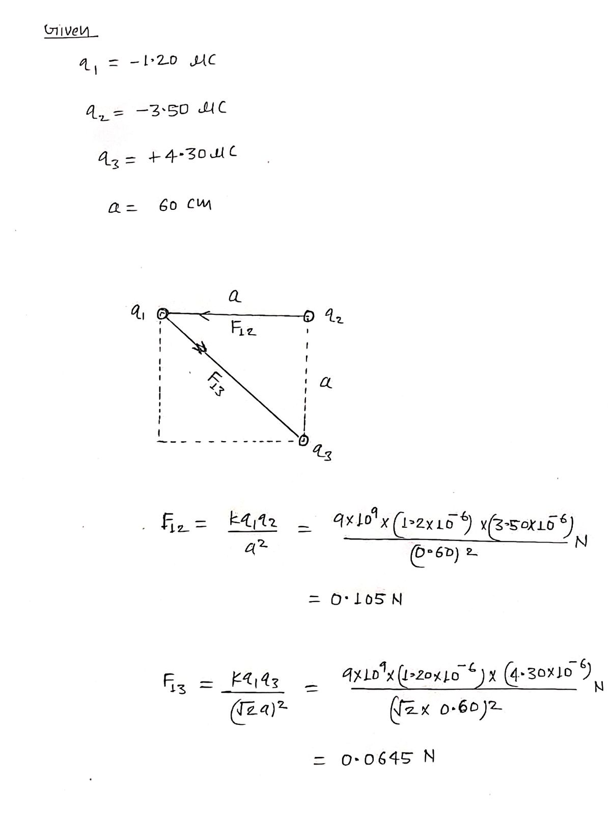 Physics homework question answer, step 1, image 1