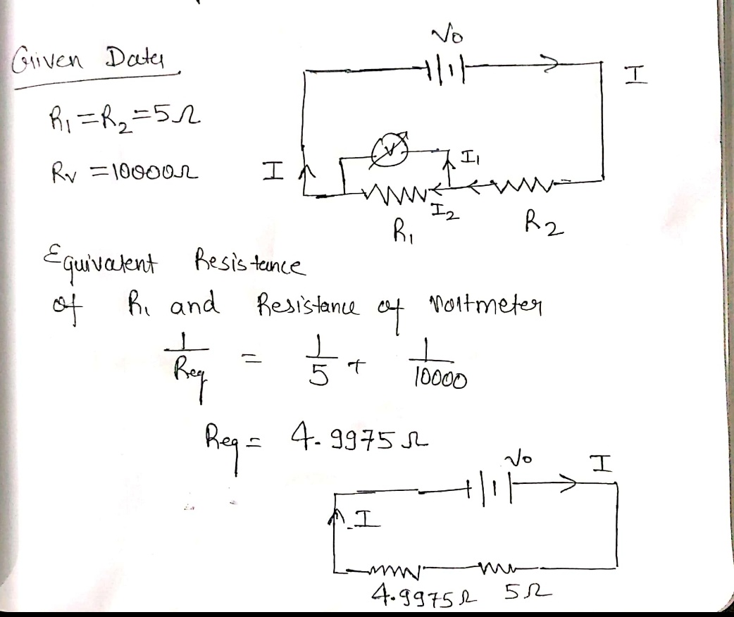 Answered: (Practical Voltmeter) The Exact… | Bartleby