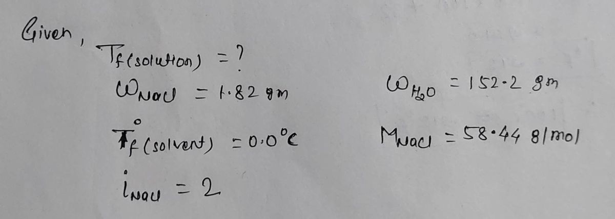 Chemistry homework question answer, step 1, image 1