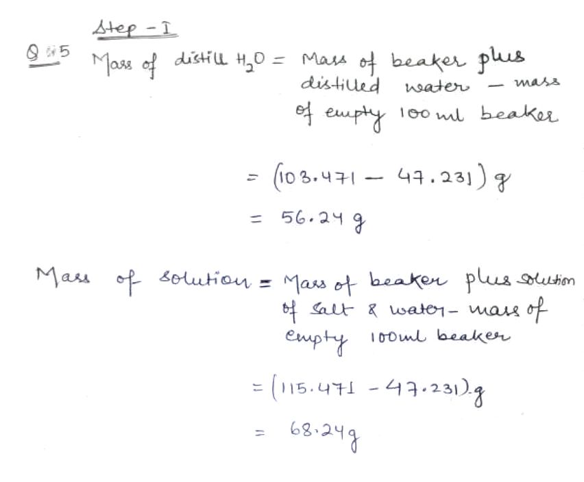 Chemistry homework question answer, step 1, image 1