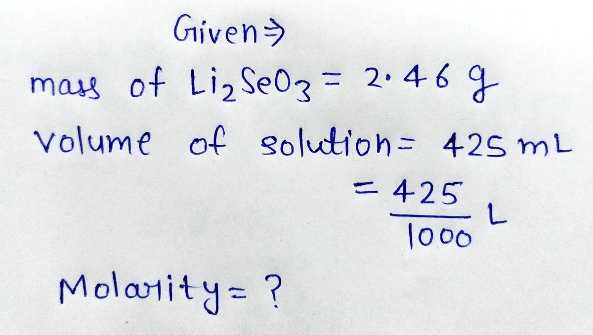 Chemistry homework question answer, step 1, image 1