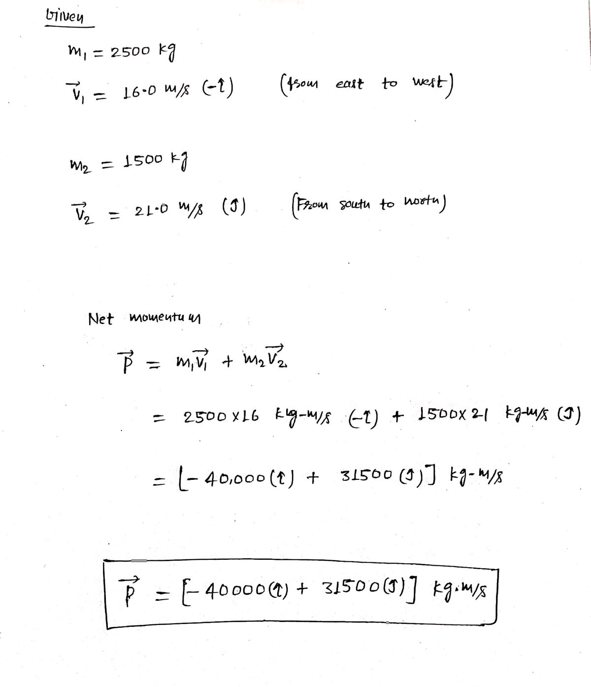 Physics homework question answer, step 1, image 1