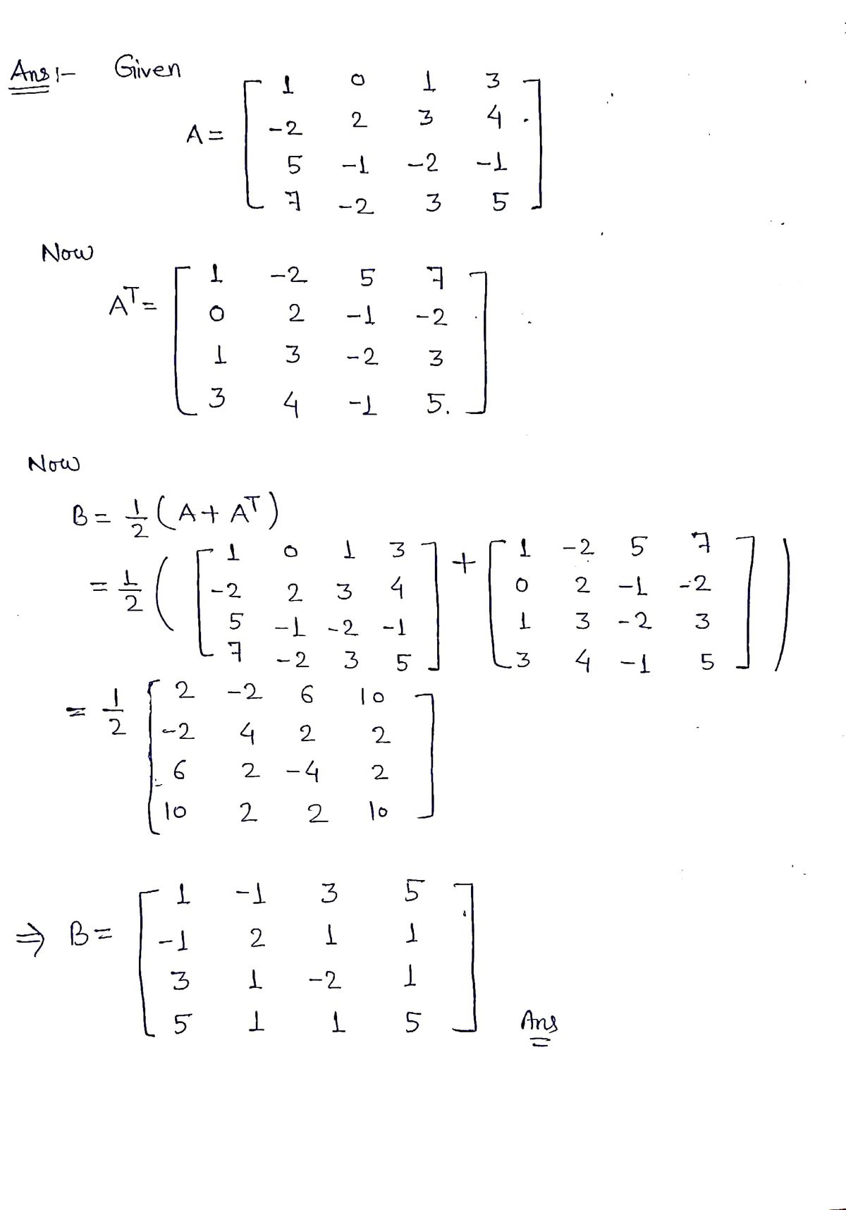 Advanced Math homework question answer, step 1, image 1