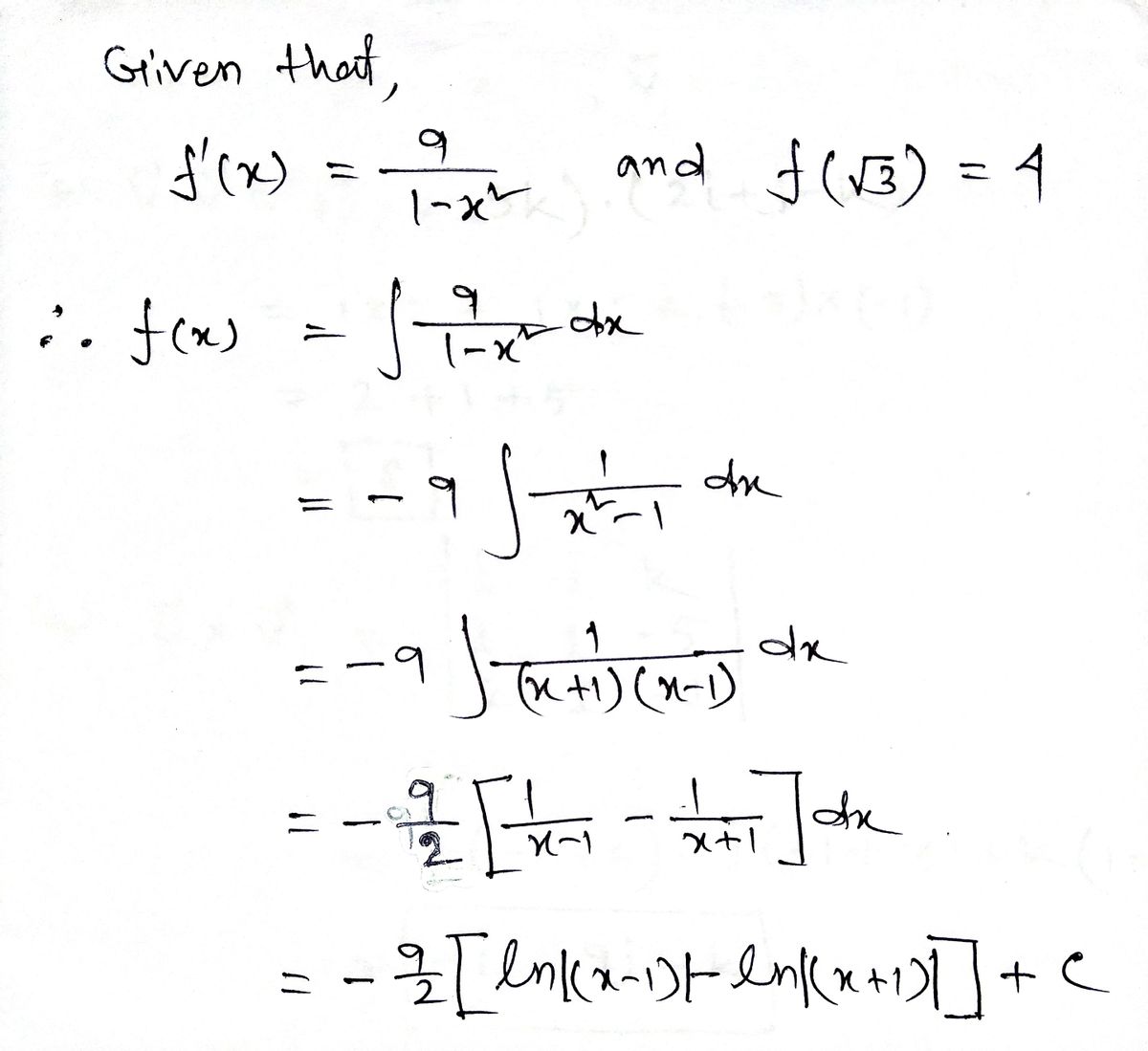 Calculus homework question answer, step 1, image 1