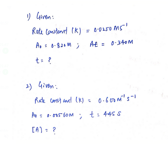 Chemistry homework question answer, step 1, image 1