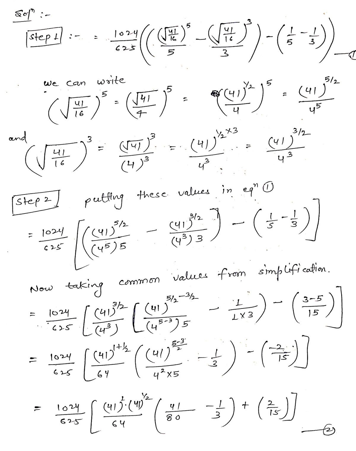 Calculus homework question answer, step 1, image 1