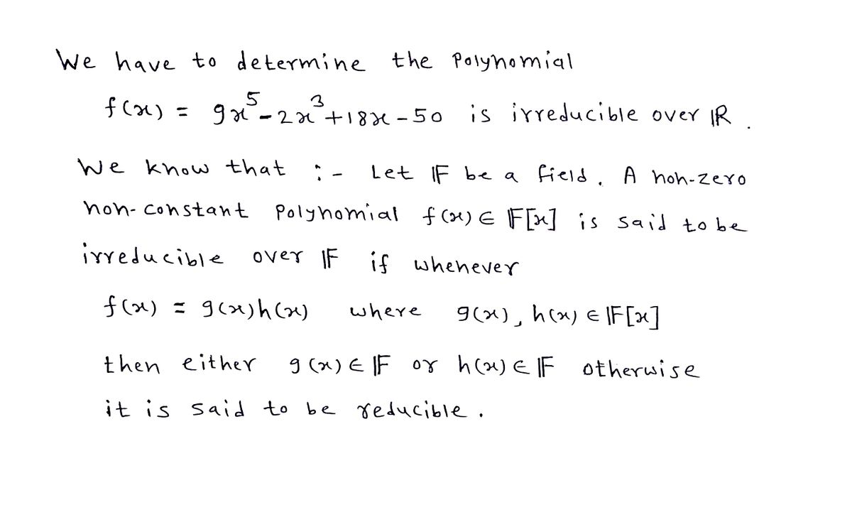 Advanced Math homework question answer, step 1, image 1