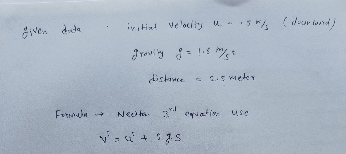 Physics homework question answer, step 1, image 1