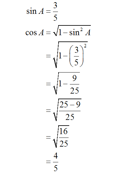 Answered: If Sin A=3/5 A In QII Find Cos A/2 | Bartleby