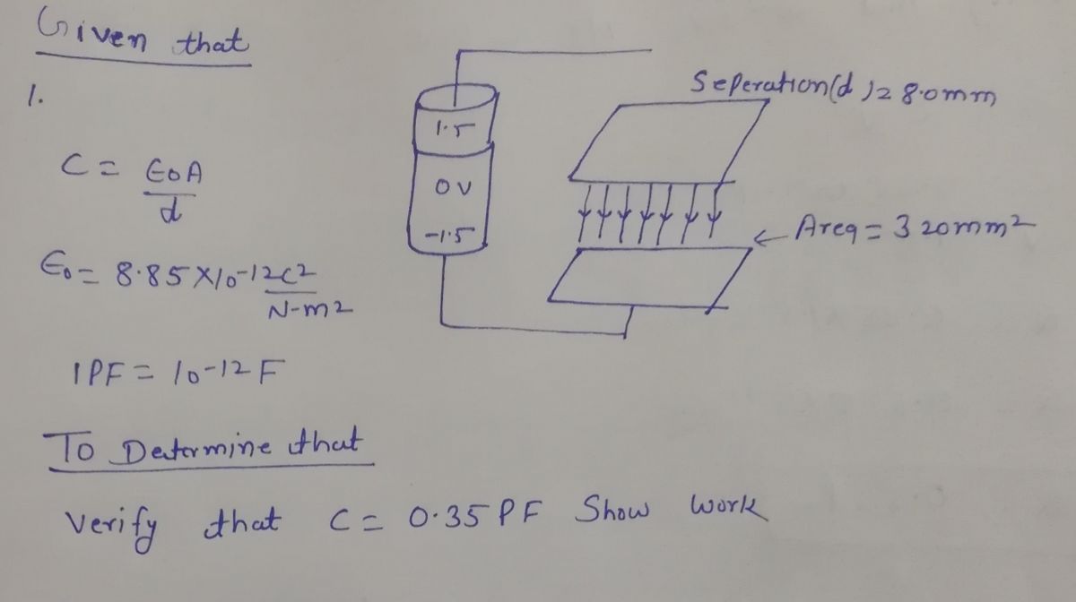 Physics homework question answer, step 1, image 1