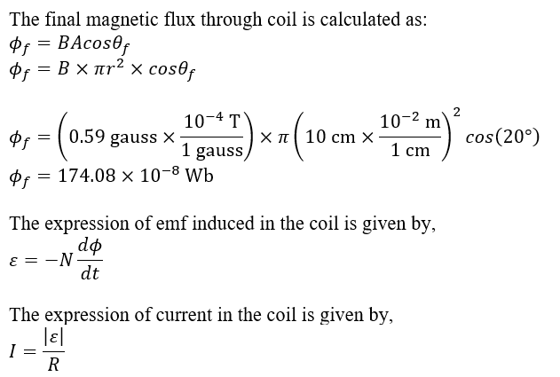 Answered: At a certain place, Earth’s magnetic… | bartleby