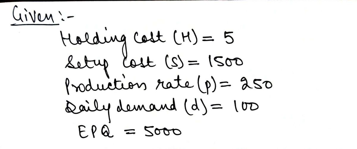 Operations Management homework question answer, step 1, image 1